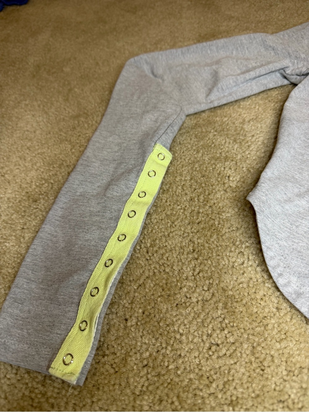 For Love & Lemons Gray Neon Snap Button Crop Top S - Picture 3 of 11